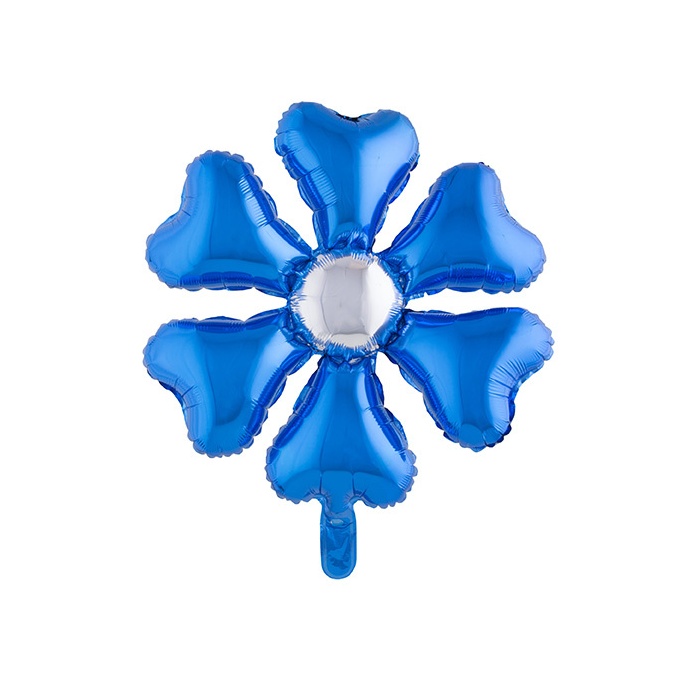 Foliový balónek květina modrá 70cm
