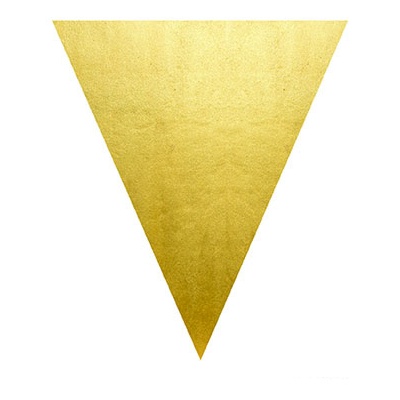 Girlanda vlajková zlatá - 5 m