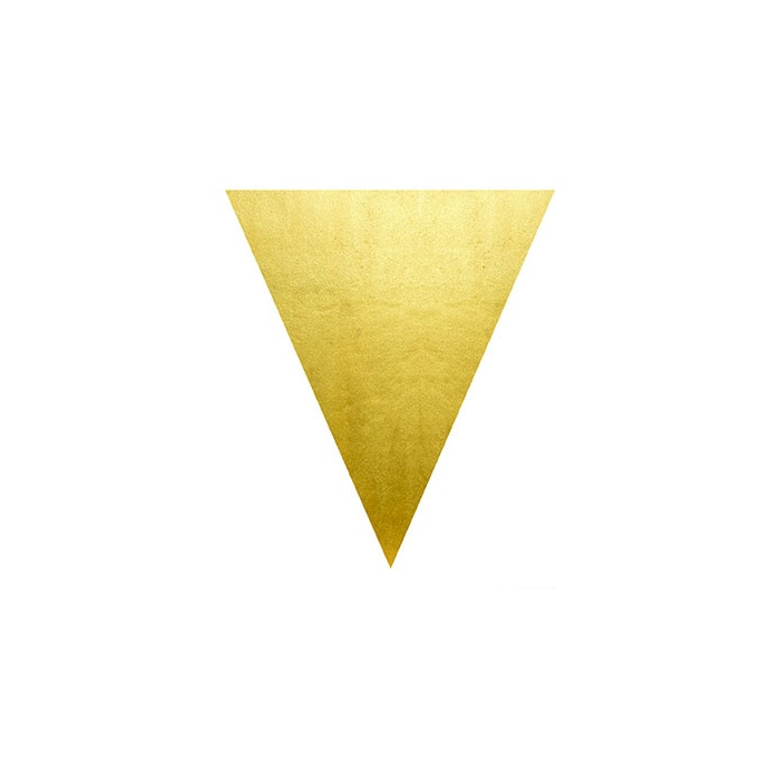 Girlanda vlajková zlatá - 5 m