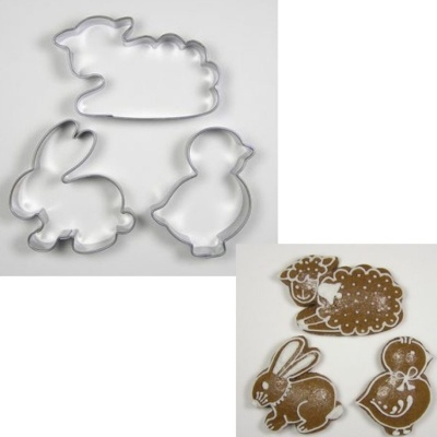 Vykrajovátka Velikonoční sada Ovečka, zajíček, kuřátko